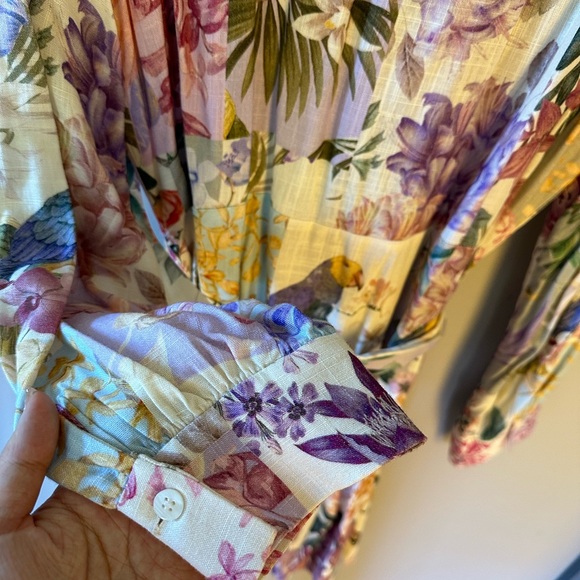 Zara Long sleeve floral dress - Picture 5 of 6